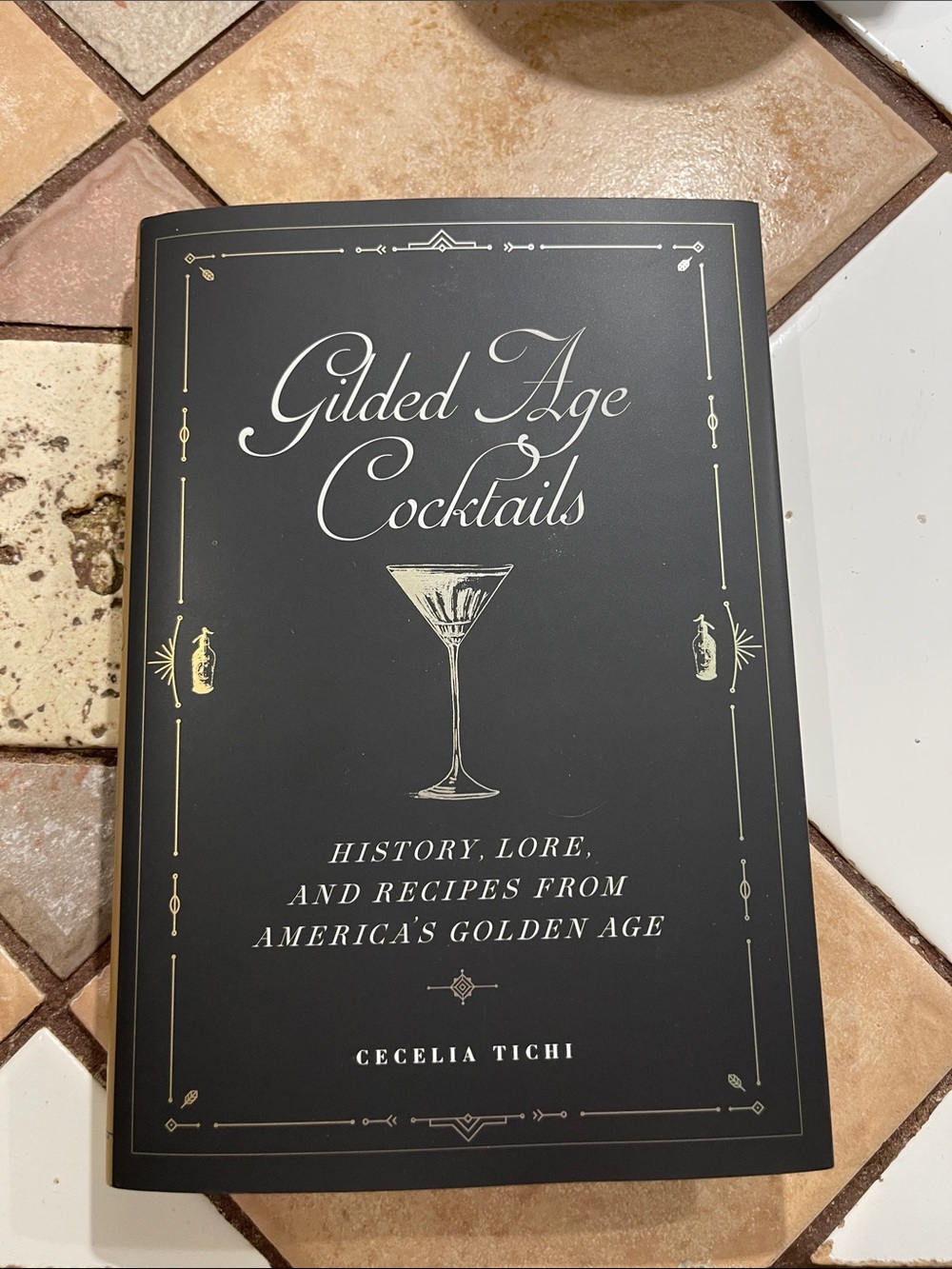 Gilded Age Cocktails Book - Black with Gold Accents